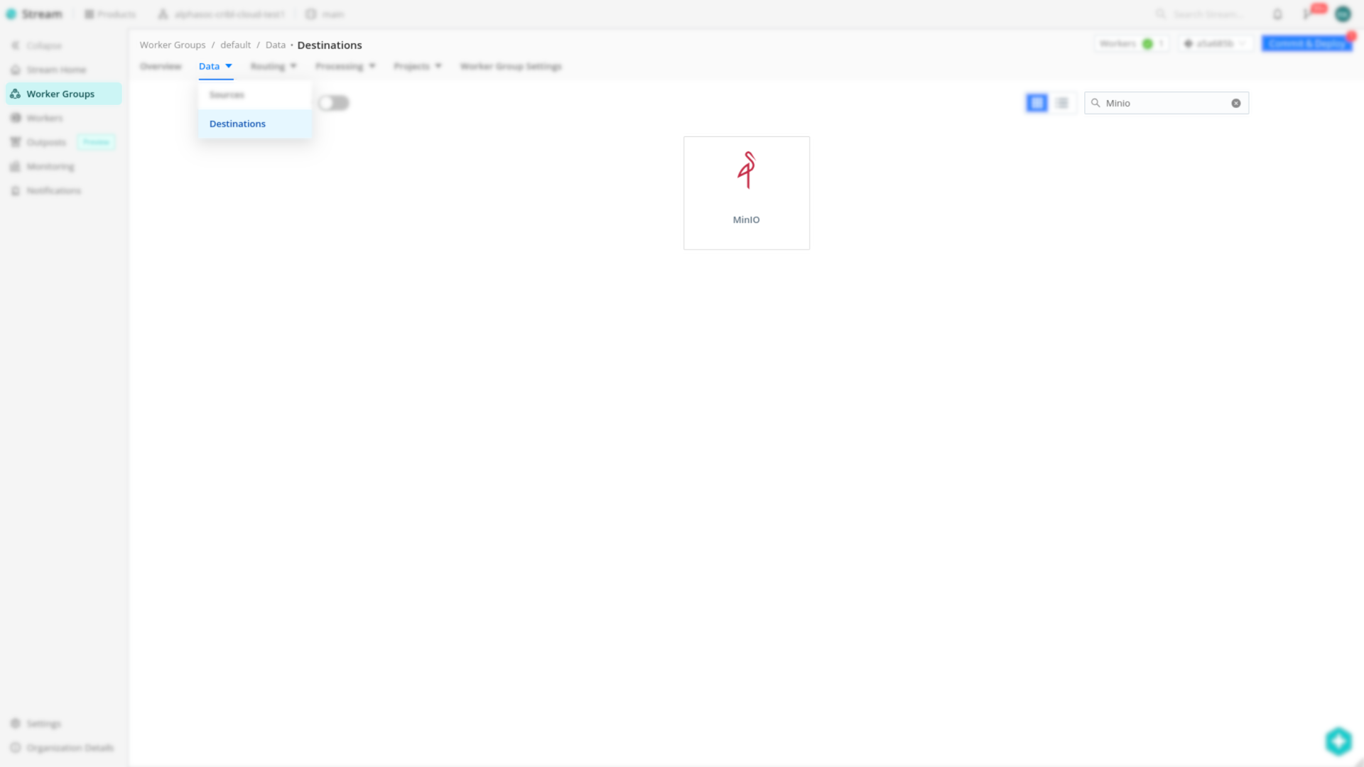 Cribl Destinations MinIO