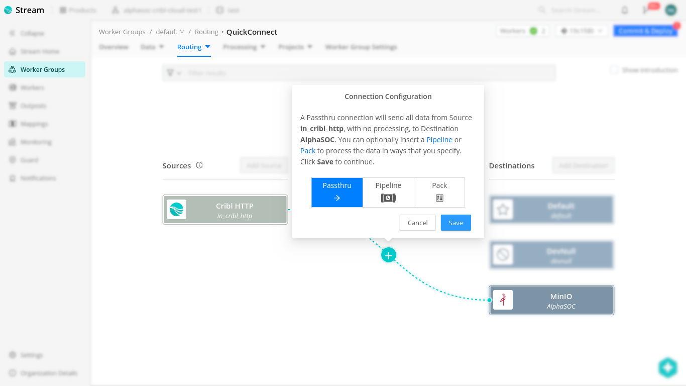Cribl QuickConnect Join